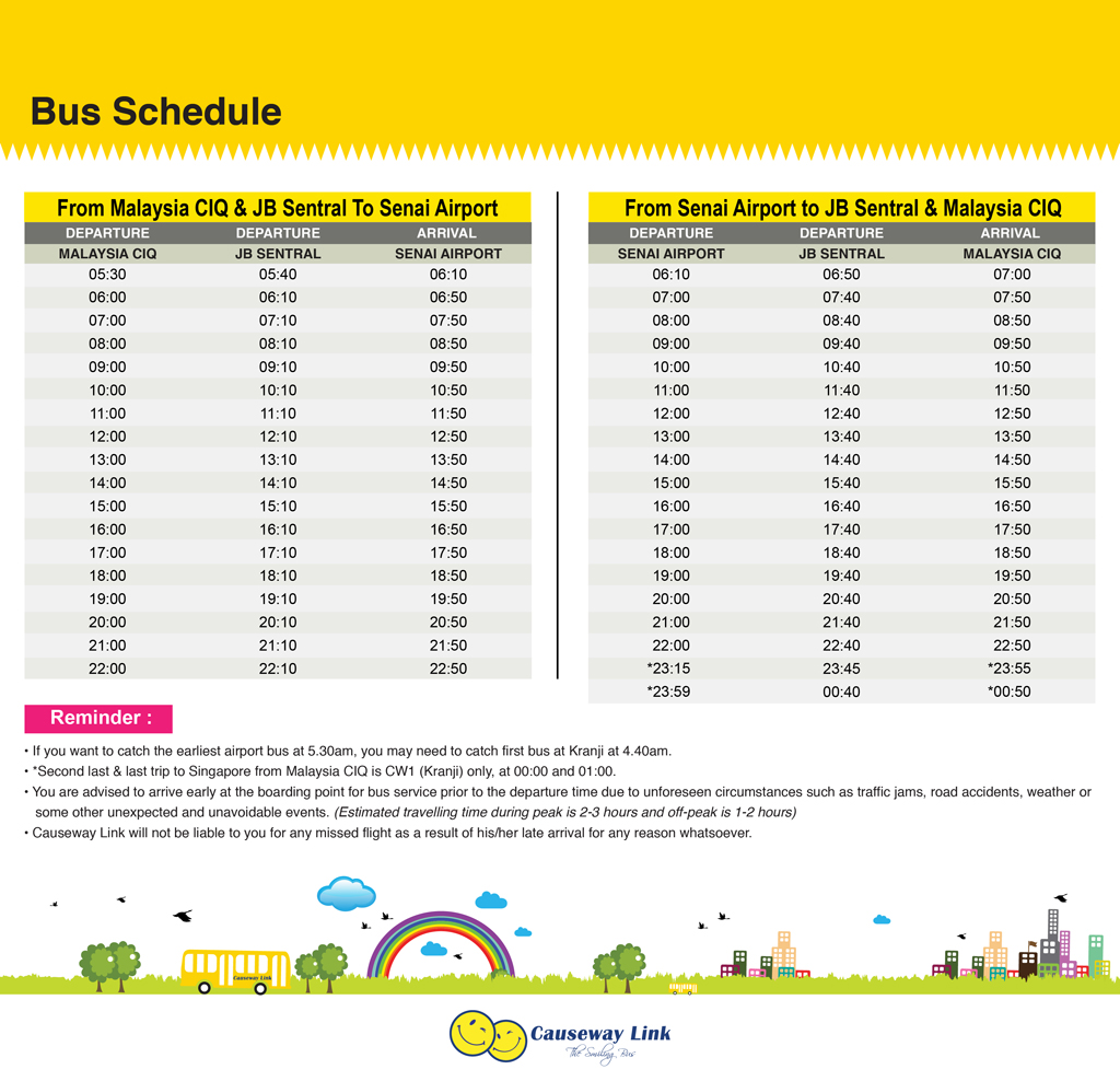 Johor Bahru Airport Taxi To Singapore