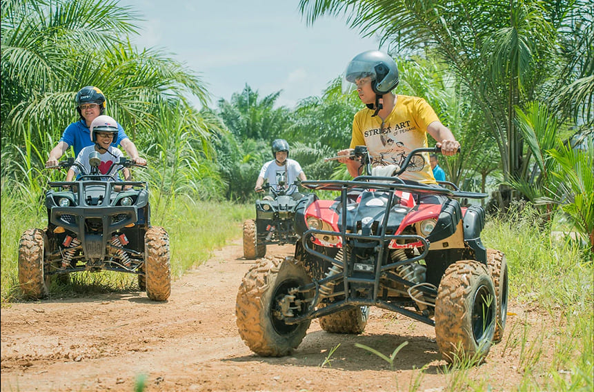 sinar eco atv in the forest