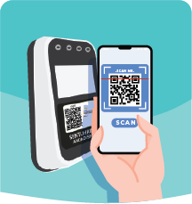 Scan QR code every time you board/alight myBAS Johor Bahru