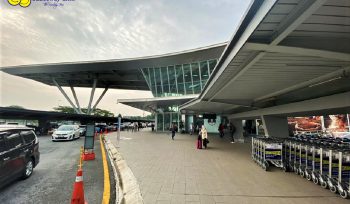 Senai International Airport view from pick up and drop off point