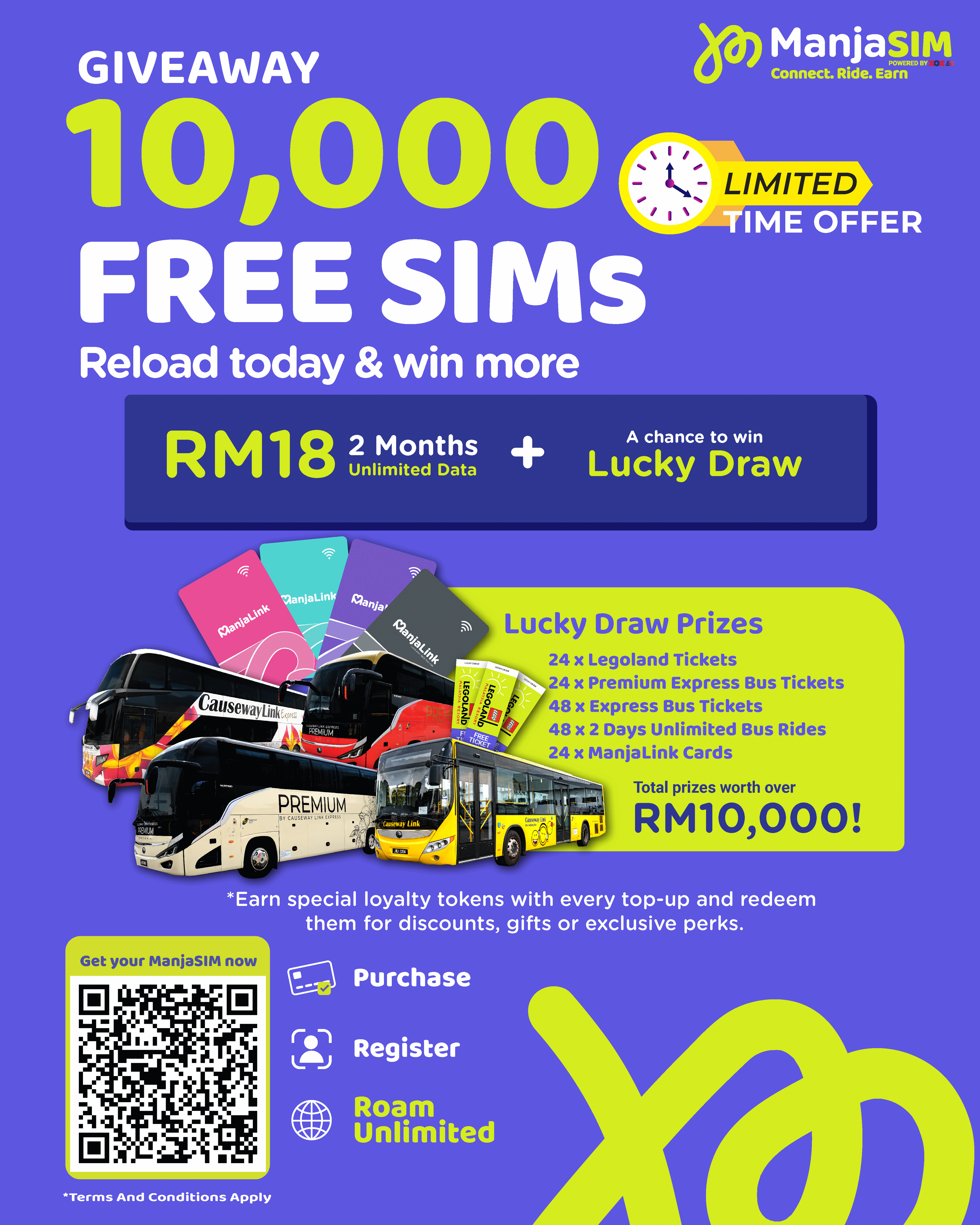 ManjaSIM GiveAway And Lucky Draw