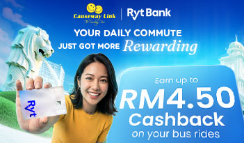 Causeway Link & Ryt Bank Cashback Campaign – Earn Up to RM4.50 On Bus ...